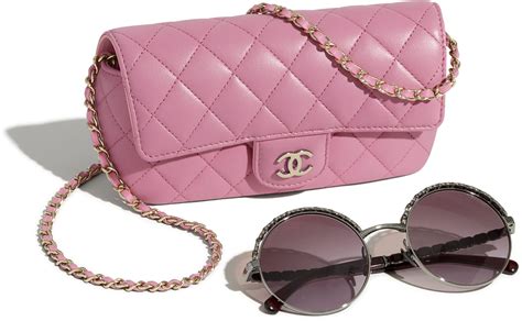 chanel classic chain glasses case bag|chanel eyeglass frames with pearls.